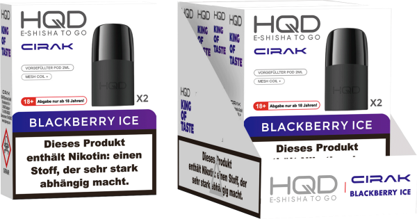 HQD Cirak - Prefilled Pod Blackberry Ice