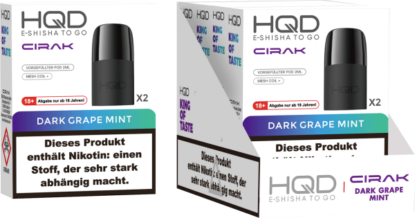 HQD Cirak - Prefilled Pod Dark Grape Mint