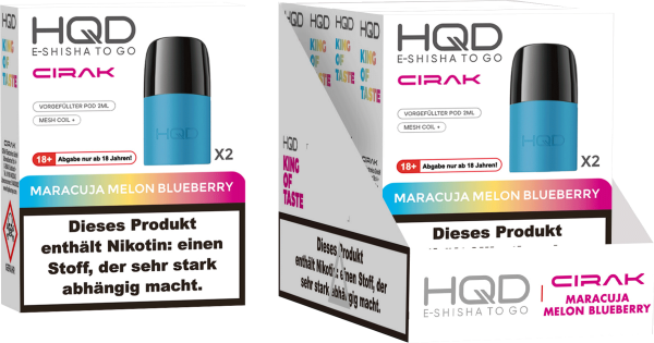 HQD Cirak - Prefilled Pod Maracuja Melon Blueberry