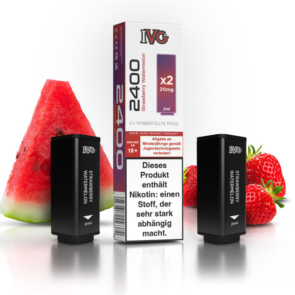 IVG 2400 - 4-Pod System - Prefilled Pods (2 Stück) Strawberry Watermelon - 20mg