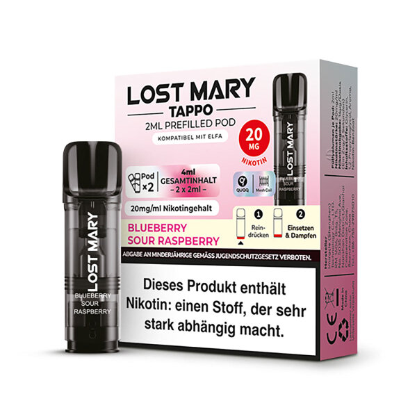 Lost Mary - TAPPO Blueberry Sour Raspberry (2er Pack)