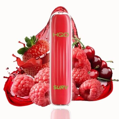 HQD SURV Raspberry Strawberry Cherry