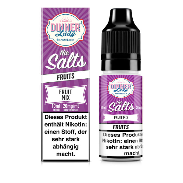 DINNER LADY - Liquid Fruit Mix - Salt Nic 50:50 10ml/20mg