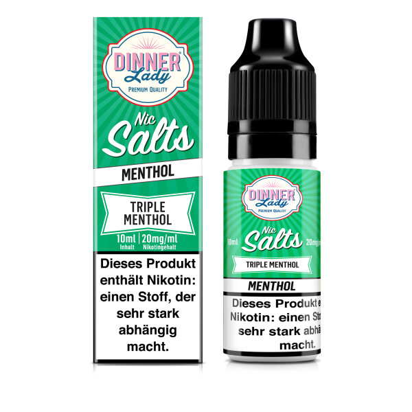 DINNER LADY - Liquid Triple Menthol  - Salt Nic 50:50 10ml/20mg