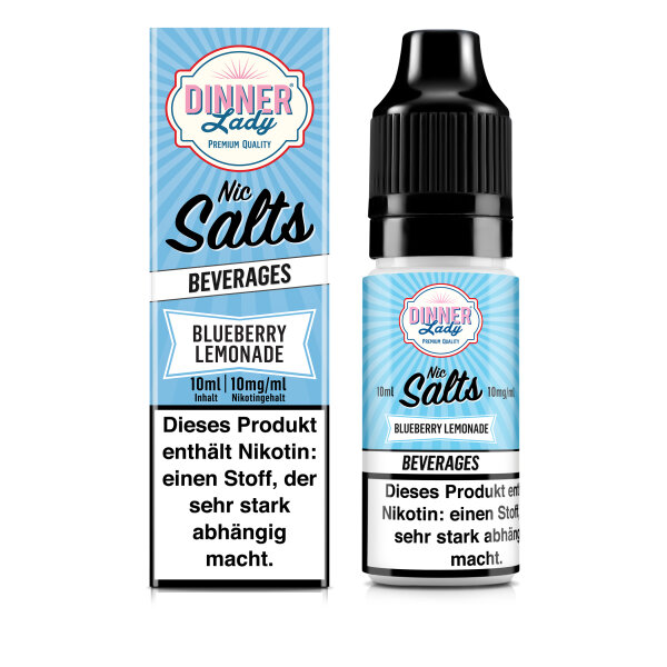 DINNER LADY - Liquid Blueberry Lemonade - Salt Nic 50:50 10ml/10mg