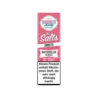 DINNER LADY - Liquid Watermelon Slices - Salt Nic 50:50 10ml/10mg