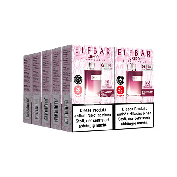 ELF BAR - Crystal CR600 Strawberry Ice