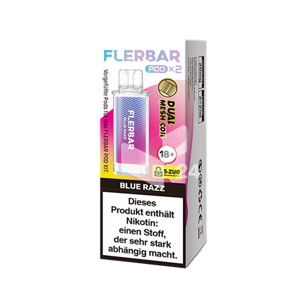 Flerbar -  Prefilled Pod BLUE RAZZ
