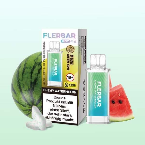 Flerbar -  Prefilled Pod CHEWY WATERMELON