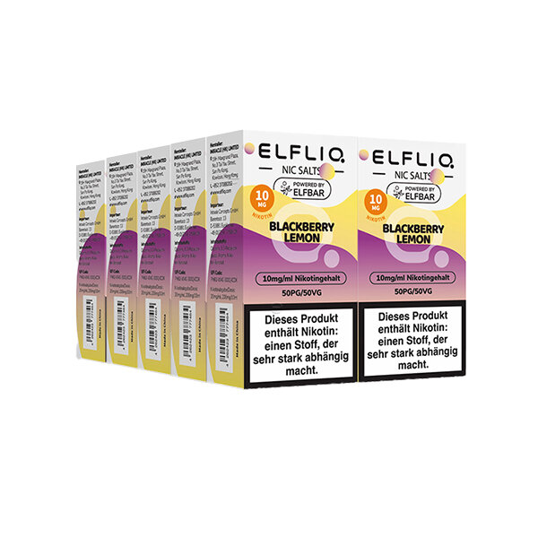 ELF BAR - Elfliq *NEU* Blackberry Lemon - 10ML - 10MG/ML - NIKOTINSALZ