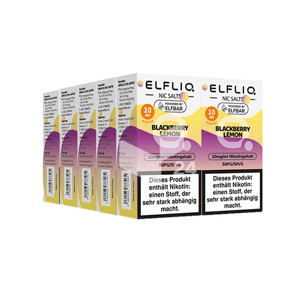 Elfbar - Elfliq Blackberry Lemon - 10mg Nikotin