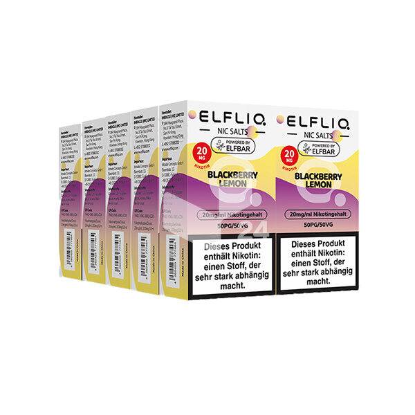 Elfbar - Elfliq Blackberry Lemon - 20mg Nikotin