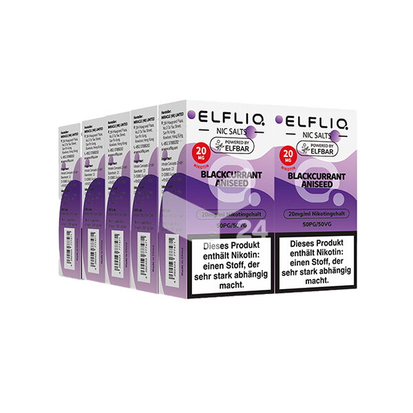 Elfbar - Elfliq Blackcurrant Aniseed - 20mg Nikotin (Auslauf)