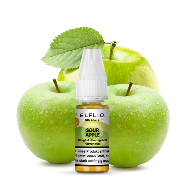 ELF BAR - Elfliq Sour Apple - 10ML - 10MG/ML - NIKOTINSALZ