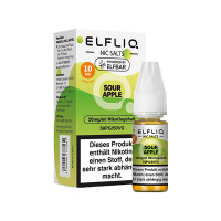 Elfbar - Elfliq Sour Apple - 10mg Nikotin