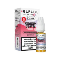 Elfbar - Elfliq Strawberry Raspberry Cherry Ice - 20mg Nikotin