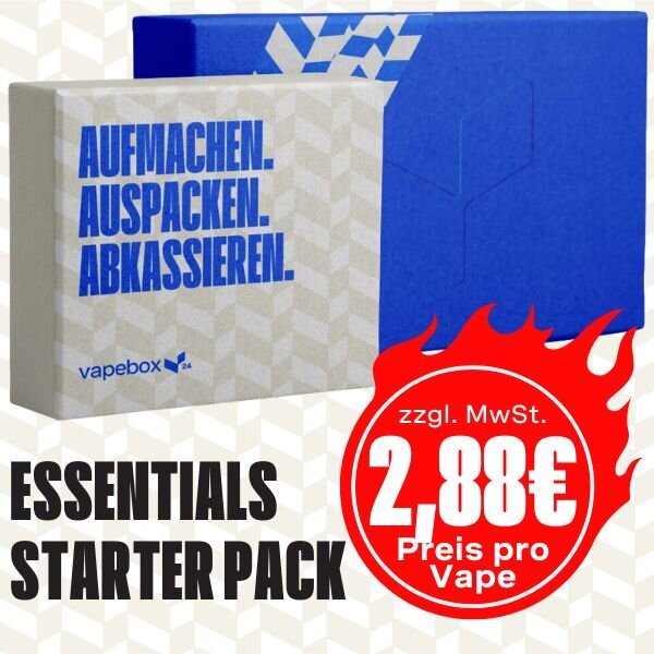 Essentials Starter Pack | 200 Vapes | 2,88EUR/Stück