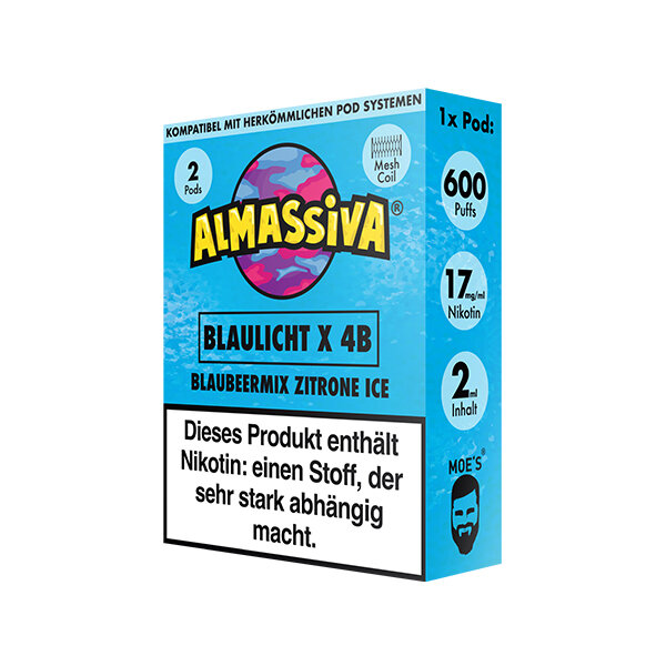 Al Massiva - Prefilled Pod Blaulicht X 4B (2er Pack)