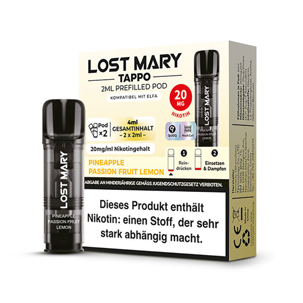 Lost Mary - TAPPO Pineapple Passion Fruit Lemon (2er Pack)