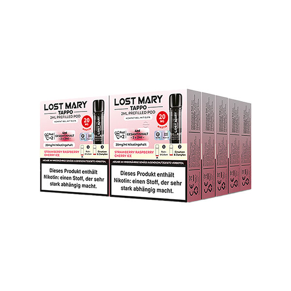 Lost Mary - TAPPO Strawberry Raspberry Cherry (2er Pack)