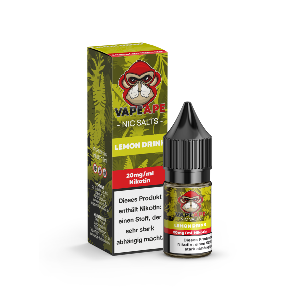 VapeApe - Liquid  Lemon Drink 20mg - 10ml Salzliquid