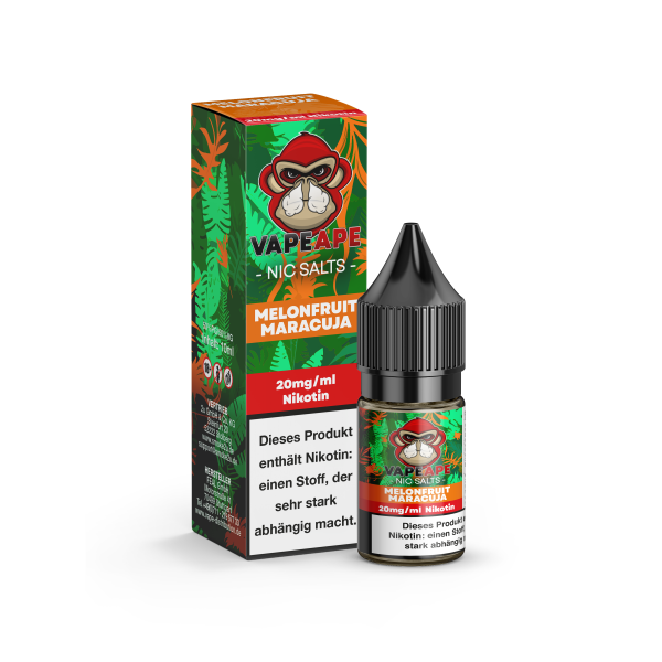 VapeApe - Liquid  Melonfruit Maracuja 20mg - 10ml Salzliquid