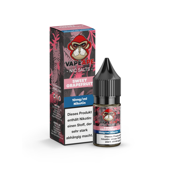 VapeApe - Liquid  Sweet Grapefruit 10mg - 10ml Salzliquid