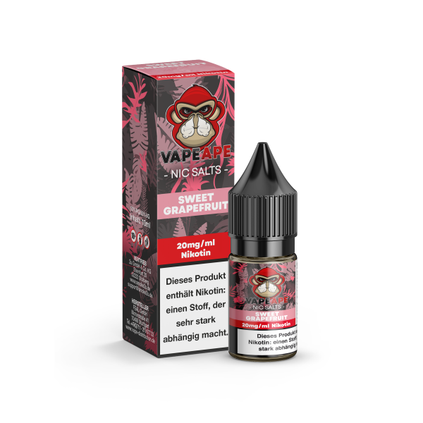 VapeApe - Liquid  Sweet Grapefruit 20mg - 10ml Salzliquid