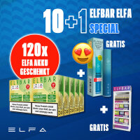 Elf Bar - ELFA 1.200 Stück + 120 Gratis...