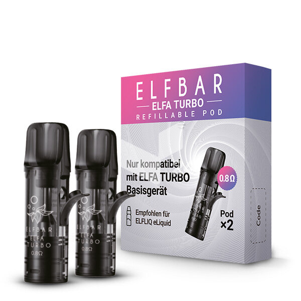Elfbar - Refill Pods(Leerpod) Refillable Pods 0,8 Ohm (Turbo)