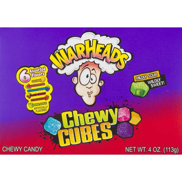 Warheads Chewy Cubes Theatre Box 113g