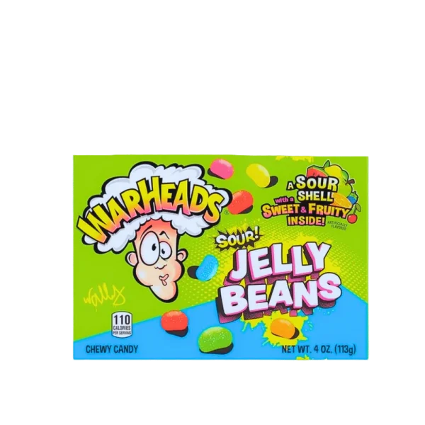 Warheads Sour Jelly Beans 113g