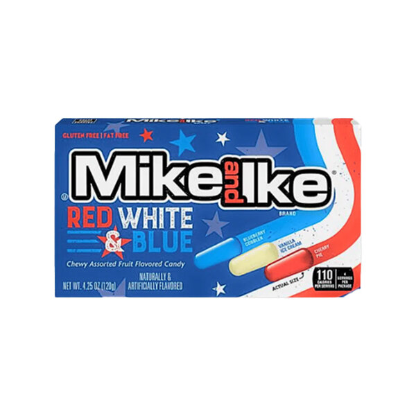 Mike & Ike Red, White & Blue 120g