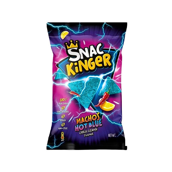 Snac Kinger Hot Blue Nacho Chips 95g