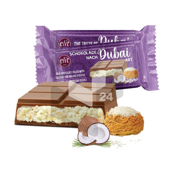 Elit Schokolade nach Dubai Art - Coconut Cream 90g