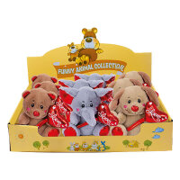 Kuscheltiere Display Tier-Mix (12x)