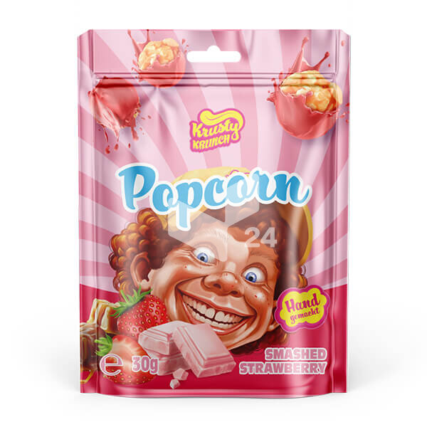 Krusty Krunch Popcorn Smashed Strawberry 30g