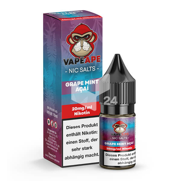 VapeApe - Liquid Grape Mint Acai 20mg