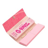 G-Rollz | Rolling Papers Collector Mushroom Lady Pink – 50 King Size Slim Papers + Tips (24er Display)