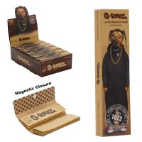 G-Rollz | Rolling Papers Pets Rock Rap Ungebleicht – 50 King Size Slim Papers + Tips (24er Display)