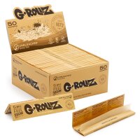 G-Rollz | Rolling Papers Ungebleicht Extra Dünn – 50 King Size Slim Papers (50er Display)