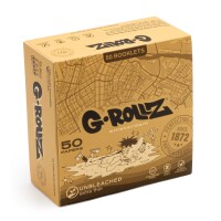 G-Rollz | Rolling Papers Ungebleicht Extra Dünn – 50 King Size Slim Papers (50er Display)