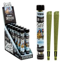 G-Rollz | Wraps & Blunts Cheech & Chong™ Terpen-Infundierte Cones Blueberry Kookies (12er Display, 24 Blunts)