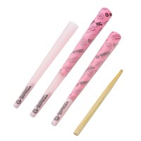 G-Rollz | Cones Banksy Graffiti "Panda Gunnin" Pink – 3 King Size Cones (24er Display)