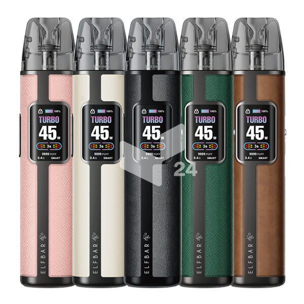 Elf Bar ELFX Pro Classic Edition  Eco+ Turbo, Kunstleder & Farbdispl