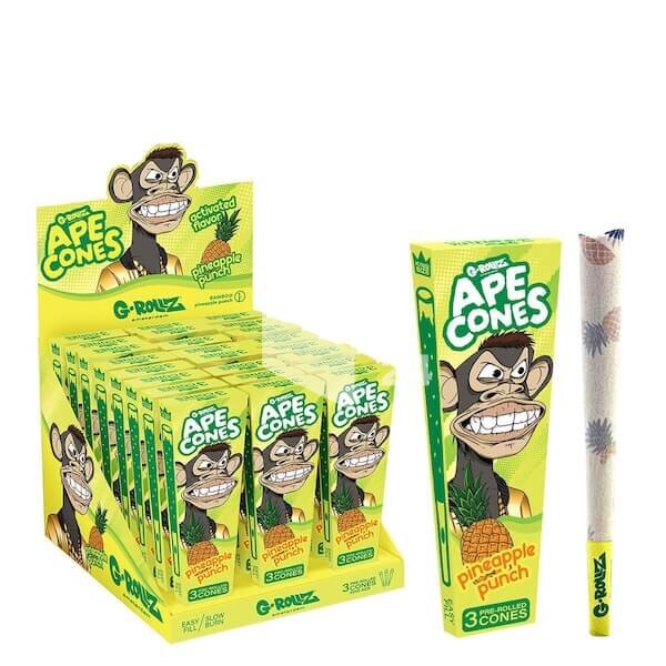 G-Rollz | Cones Ape Cones "Pineapple Punch" (24x)