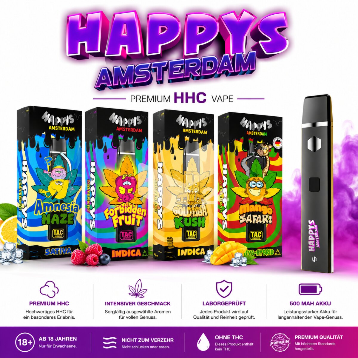 Happys Amsterdam Tac Vape Anleitung Happy Amsterdam E-Vape – Captains  Growshop