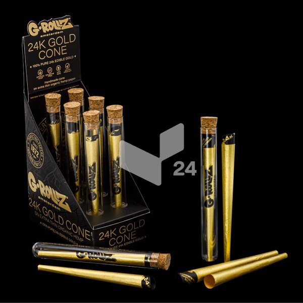G-Rollz | Wraps & Blunts Golden Cone 24k GOLD (6x)