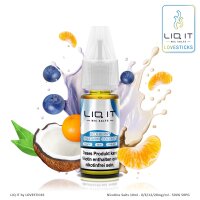 LIQ IT - Nic Salts Blueberry, Mandarin, Coconut - 20mg