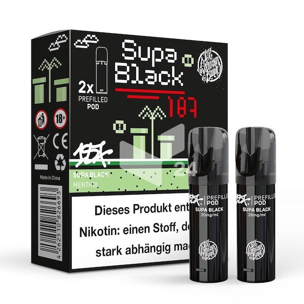 187 Pod (2x) (kompatibel) Supa Black NEU